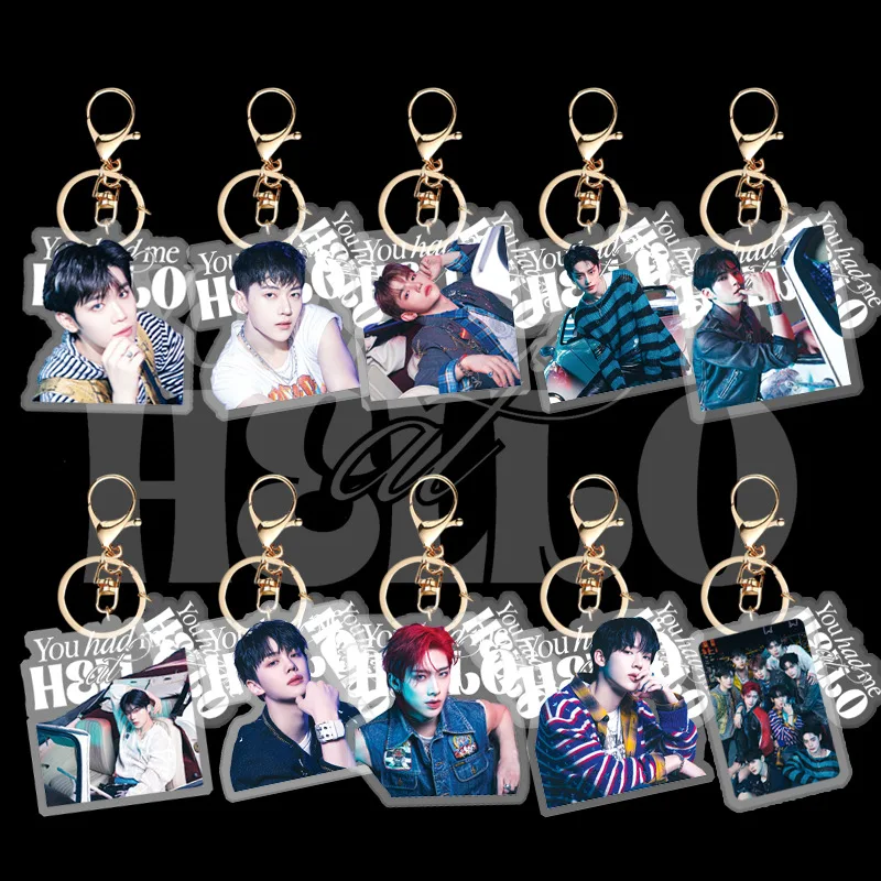 

KPOP ZEROBASEONE You had me at HELLO Album HD Acrylic Keychains ZB1 Ricky Jiwoong Hanbin Bag Pendant Accessories Fans Collection