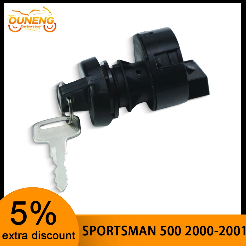 Motorcycle Ignition Key Switch Lock Kit for Yamaha ATV/UTV & Polaris Ranger Sportsman RZR 400-1000 / Can-Am Commander Outlander