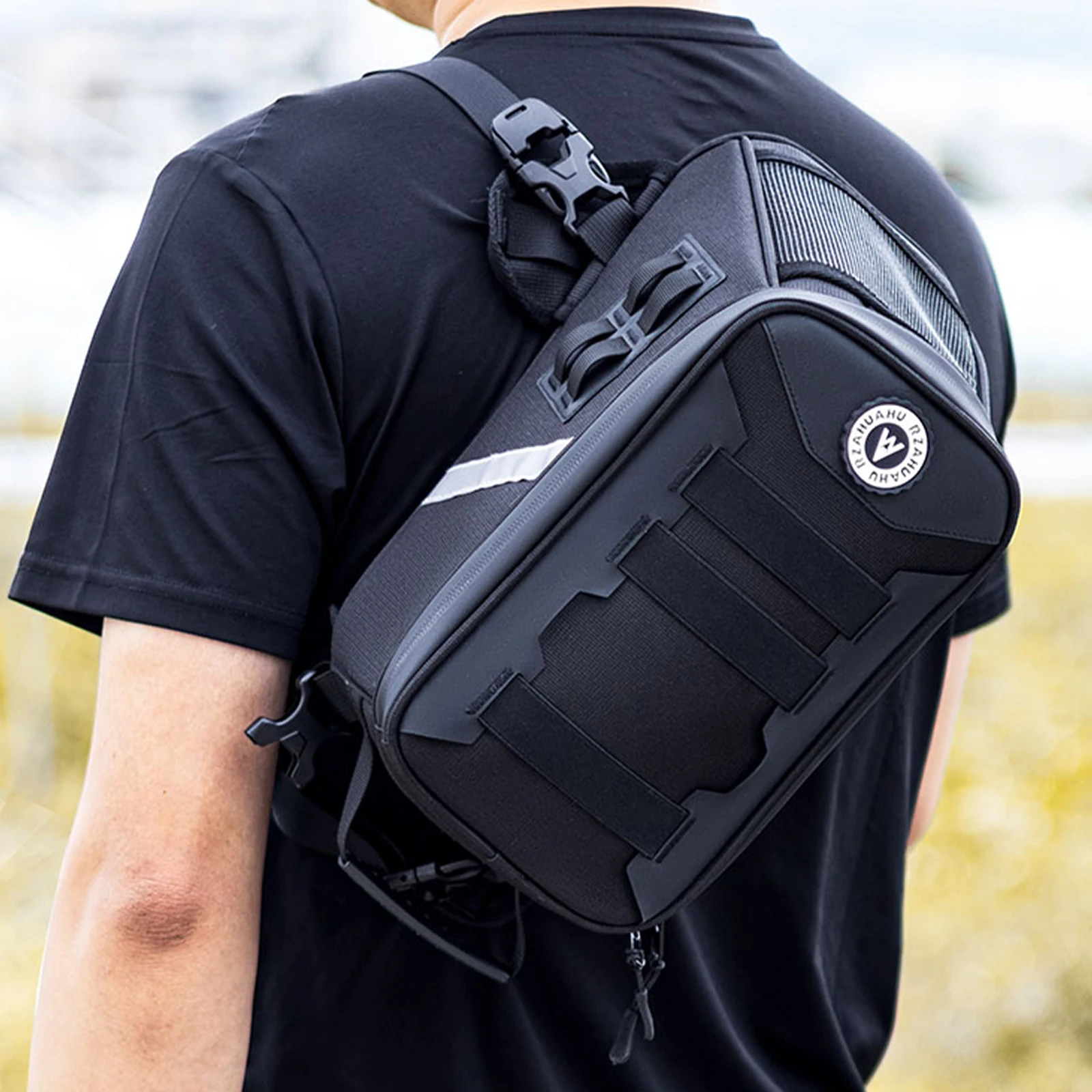

Fuel Tank Luggage Bag Universal Storage Bag with Rain Cover Motorcycle Accessories