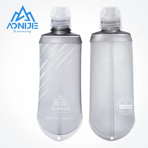 AONIJIE SD23 TPU plegable 170ML nutrición deportiva Gel de energía matraz suave botella de agua depósito para paquete de hidratación de maratón