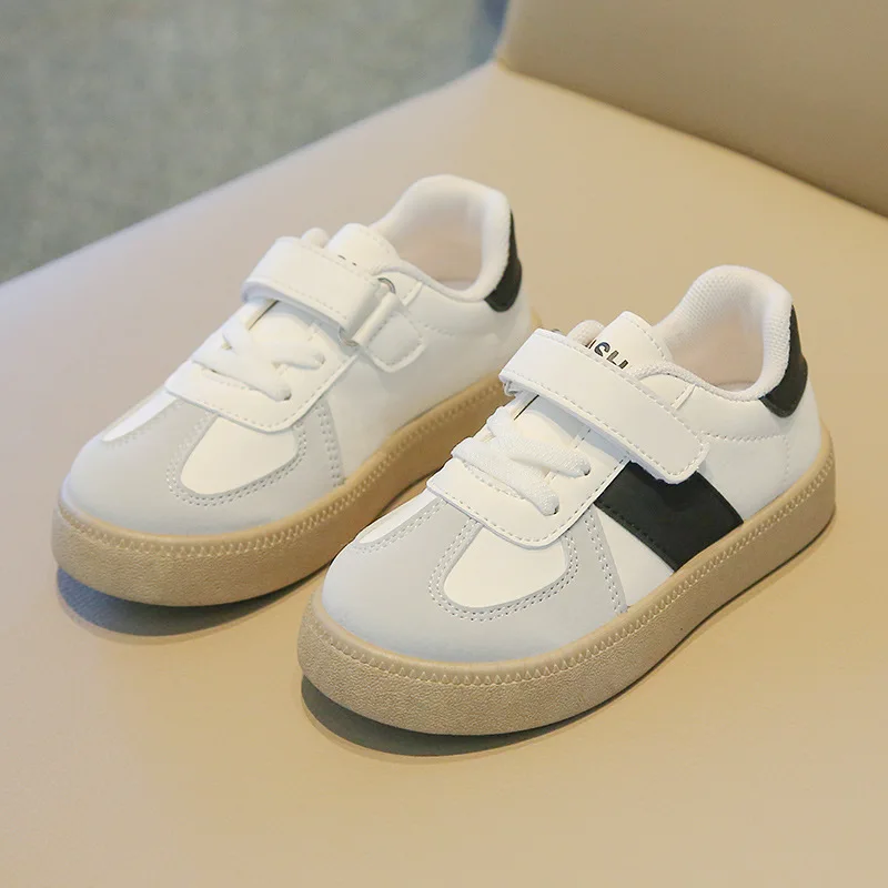 Chaussures de dehors Blanches à Semelle Souple pour Enfant Garçon et Fille, Baskets Décontractées pour Bébé, Printemps Automne 2024