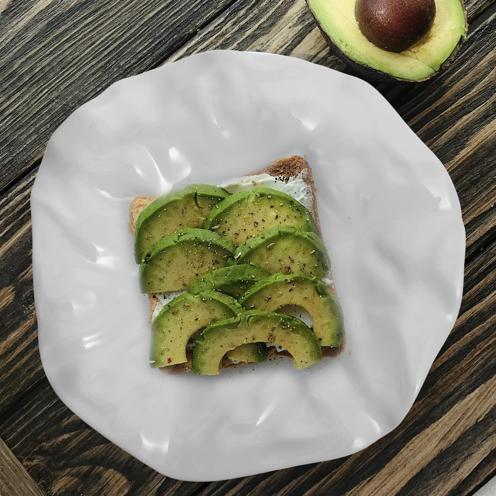 

Ceramic Food Plate Irregular Fold Design Creative Home Kitchen Utensil Tray for Afternoon Tea Weddings Birthdays Storage