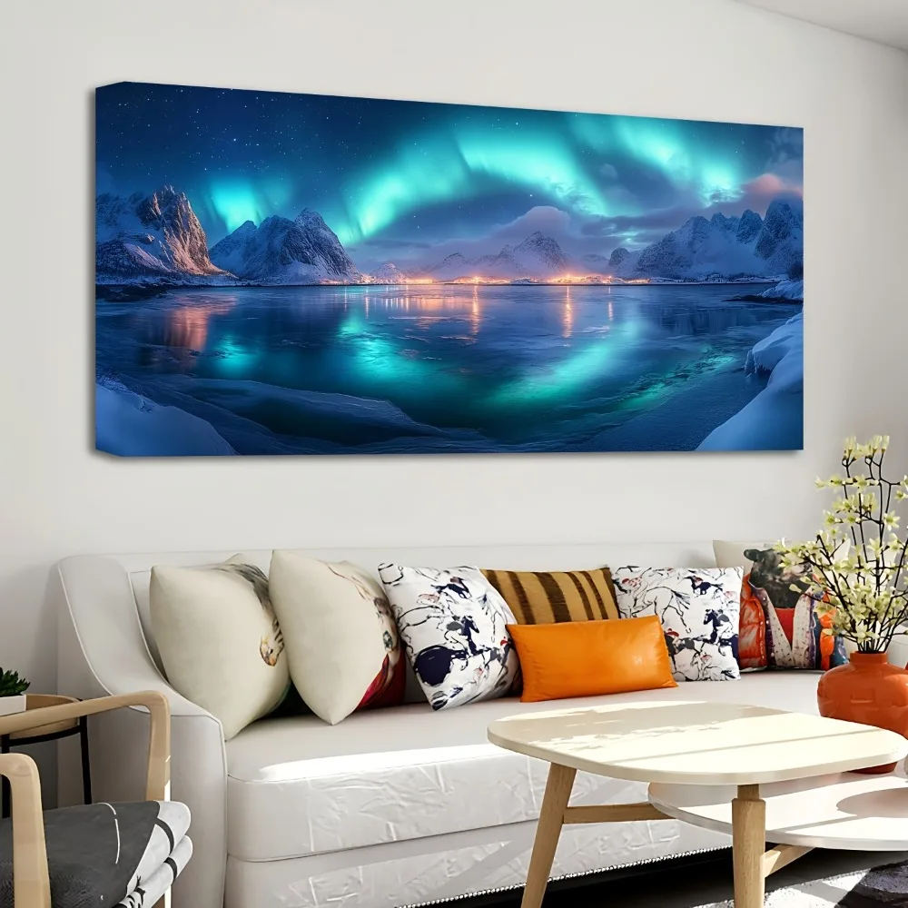 

Потрясающие холщовые настенные рисунки Northern Lights — каркас из массива сосны толщиной 1,5 дюйма, подходит для внутреннего декора