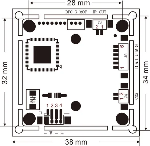 HD 5MP IMX335+FH8538M AHD TVI CVI CVBs 4in1 Security cctv camera module PCB board 5.0mp