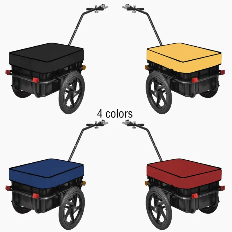 Bike Trailer Colorful Field Trip Riding Camping Mountain Trailer Removable