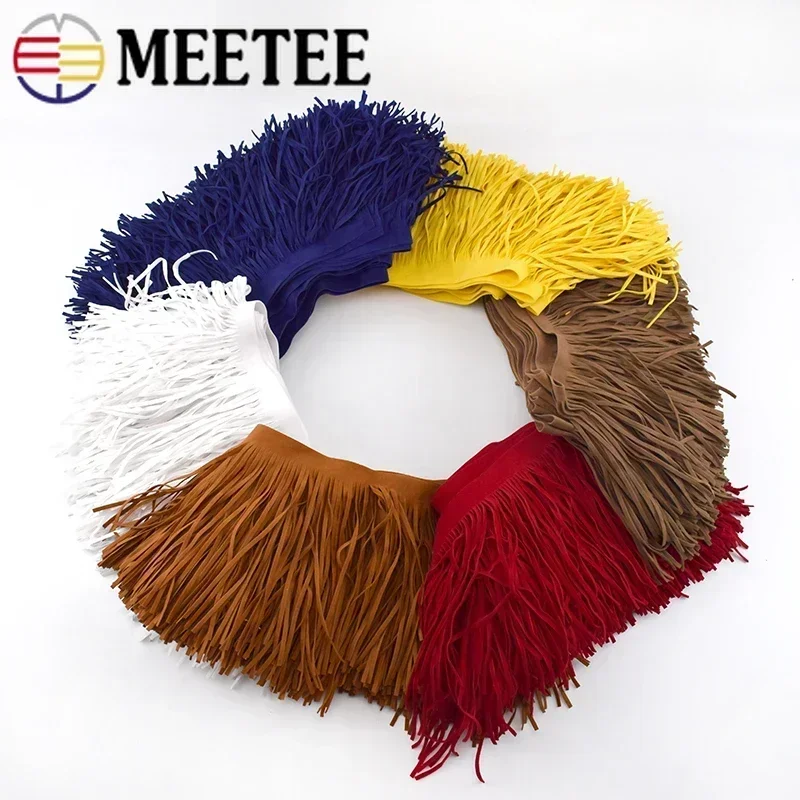 

5M 10-15cm Length Leather Suede Tassel Lace Leathers Ribbon Fringe for Bag Clothing Sewing Accessories Manual Decoration Trim