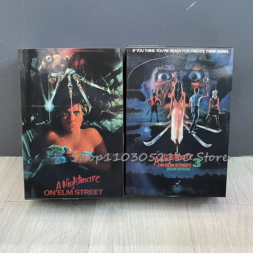 NECA Freddy Krueger Action Figure Trick R Treat Sam Figure Freddy's Revenge Horror Model Toy Halloween Christmas Gifts