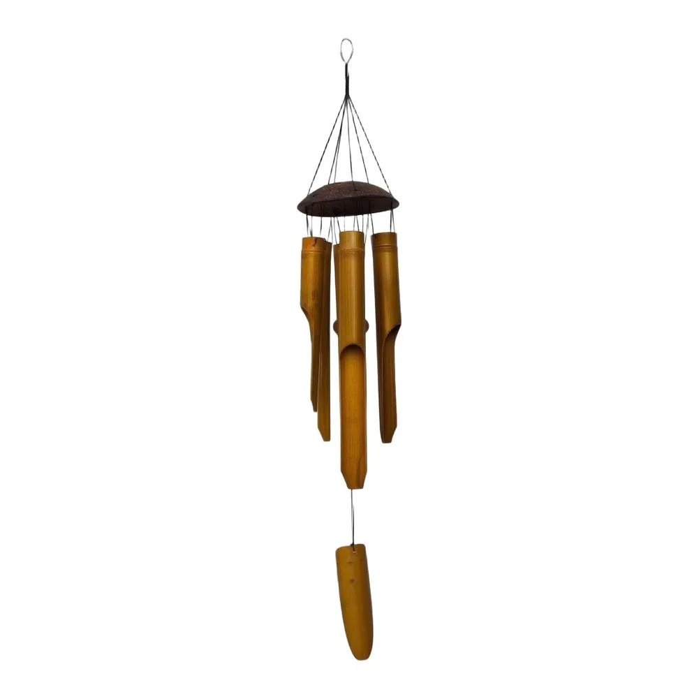 Handmade Wind Chimes 25 Inch with Low-Pitched Melodic Sound for Outdoor and Indoor Environments Crafted from and Metal