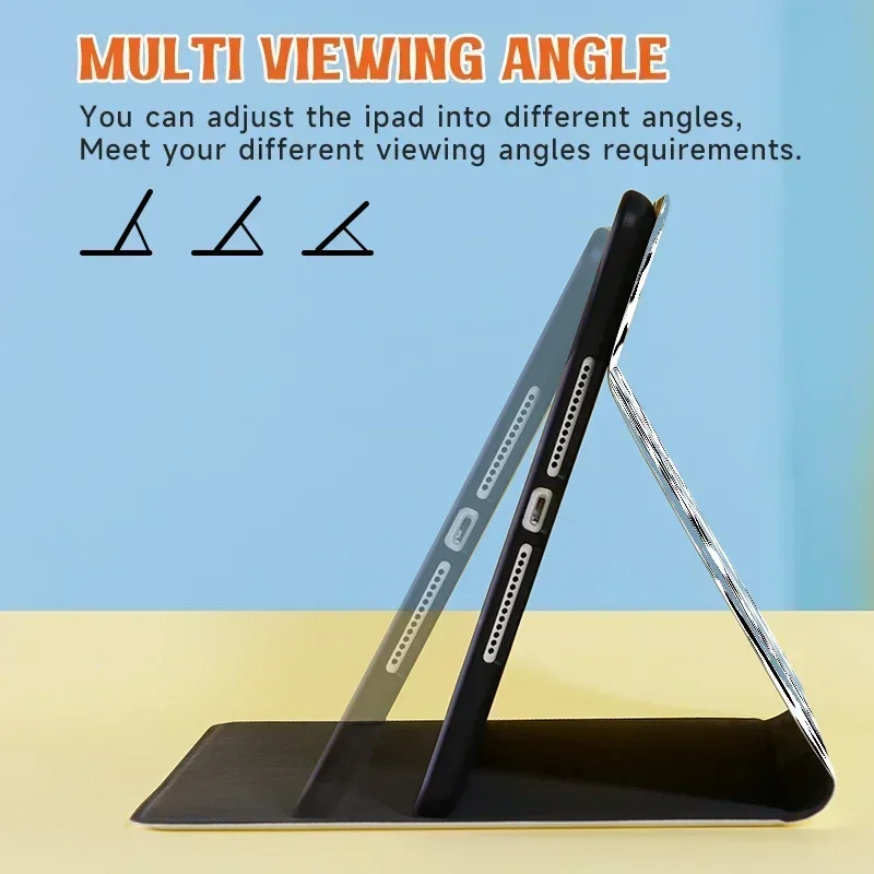 Casing pangeran kecil untuk iPad generasi 9/8/ke-7 10.2 inci, untuk penutup MiNi 4/5/6, penutup bangun/tidur otomatis