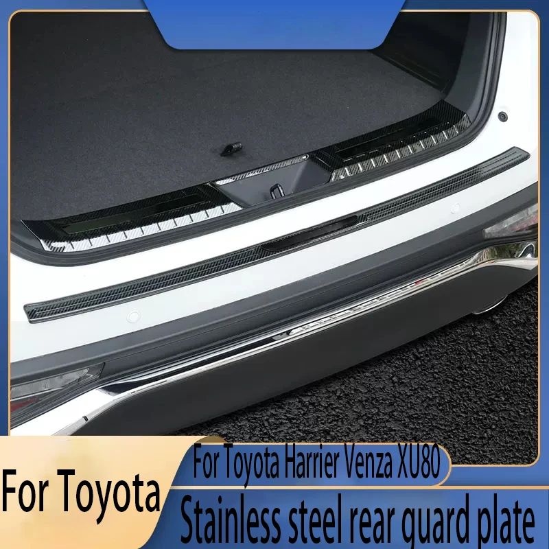 For Toyota Harrier Venza XU80 2020 2022 2024 Stainless material sticker for the rear guard and trunk 