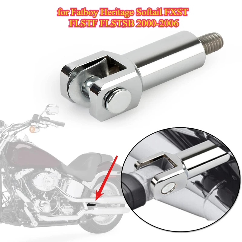 Motorcycle Rear Passenger Foot Pegs Support Mount  Footrest Clevis Kits for Fatboy Heritage Softail FXST FLSTF FLSTSB 2000-2006