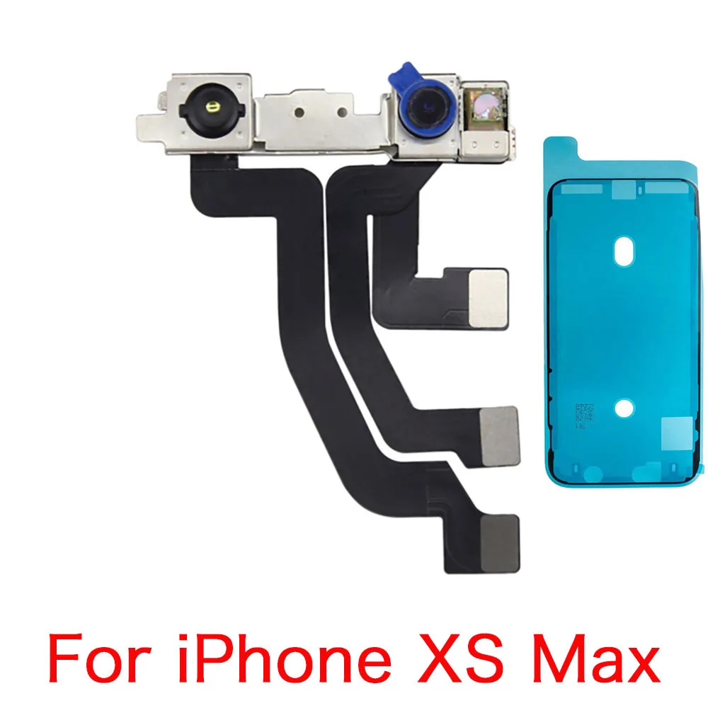 Front Camera Flex Cable For iPhone X XR XS Max Replacement With Screen Waterproof Tape NO Face ID