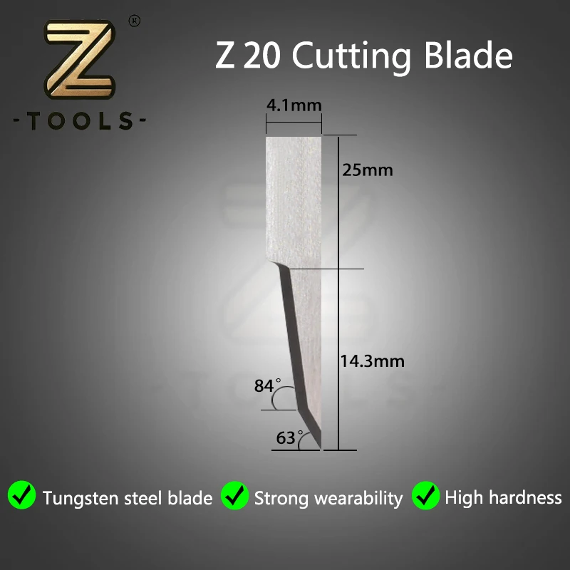 Z20 Blade Vibrating Knife Oscillating Digital CNC Cutter Tipped Grooving Tools CNC Cutting Blades