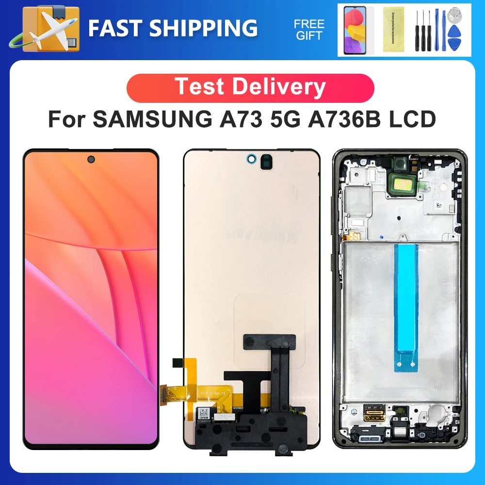 A73 5G For Samsung 6.7''For  A736 A736B A736B/DS LCD Display Touch Screen Digitizer Assembly Replacement