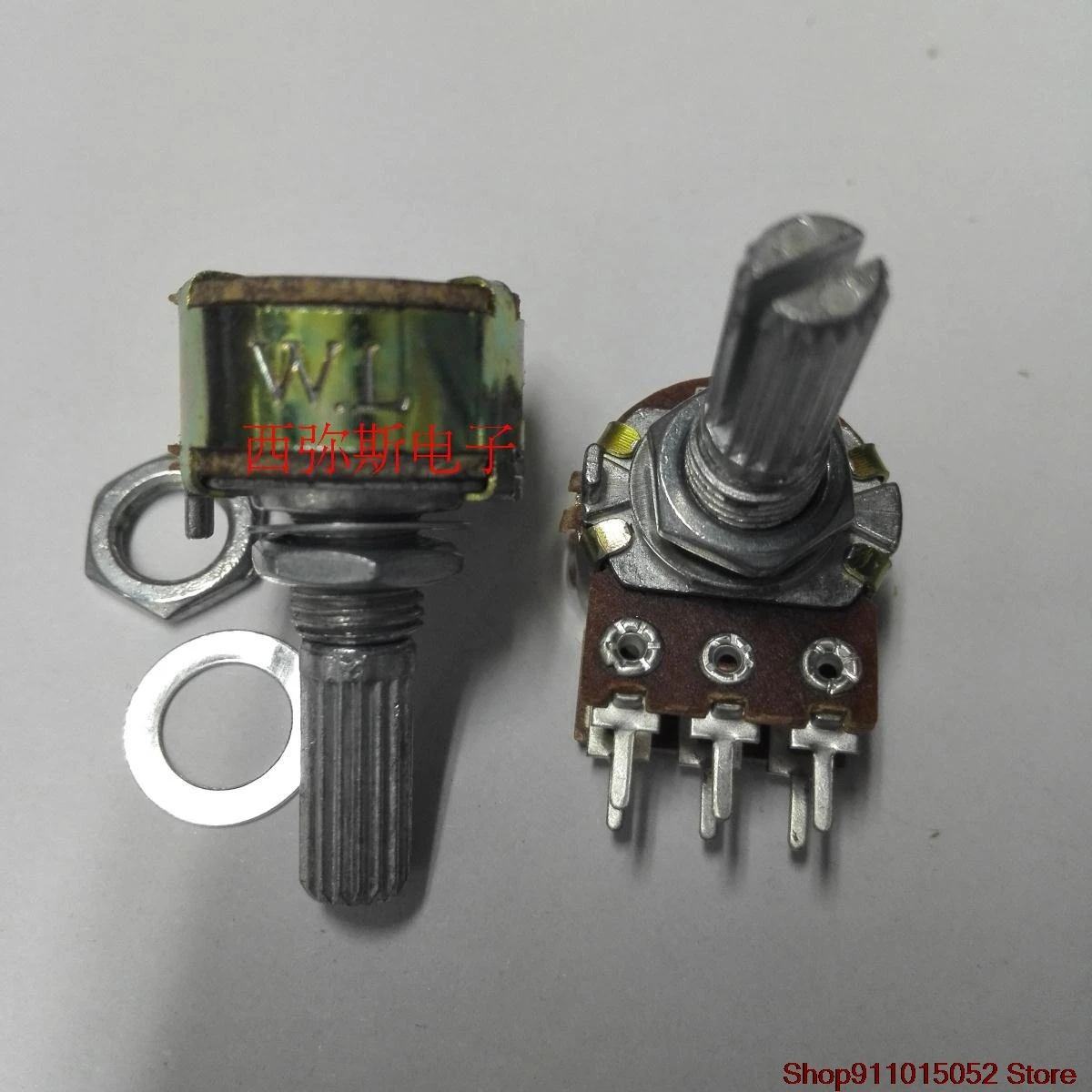 10 PCS WH148 potenciômetro duplex B10KB20KB50KB100K15MM20MM local