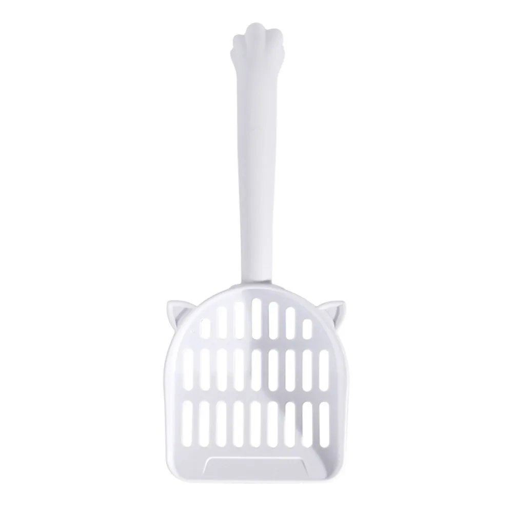 Practical Nonslip Handle Cat Litter Scoop with Back Hook Easy Separation Pet Sift Shovel Kitten Pooper Lifter Home Use