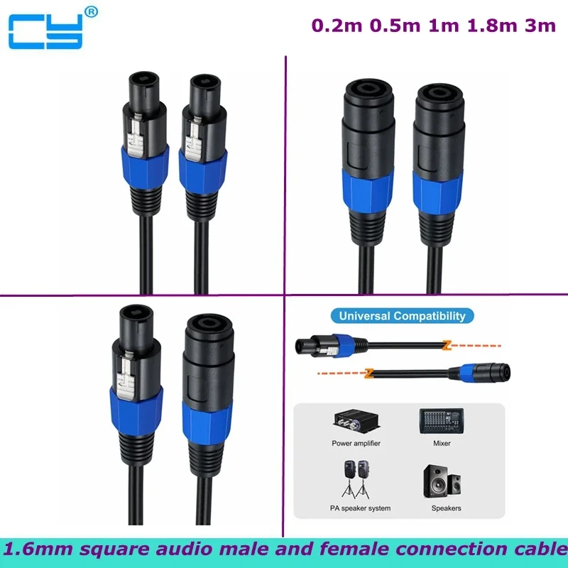 novo-1m-3m-speakon-macho-para-femea-profissional-16mm2-dj-alto-falante-cabo-com-bloqueio-de-torcao-para-ohm-amplificador-de-palco-audio-xlr-projeto