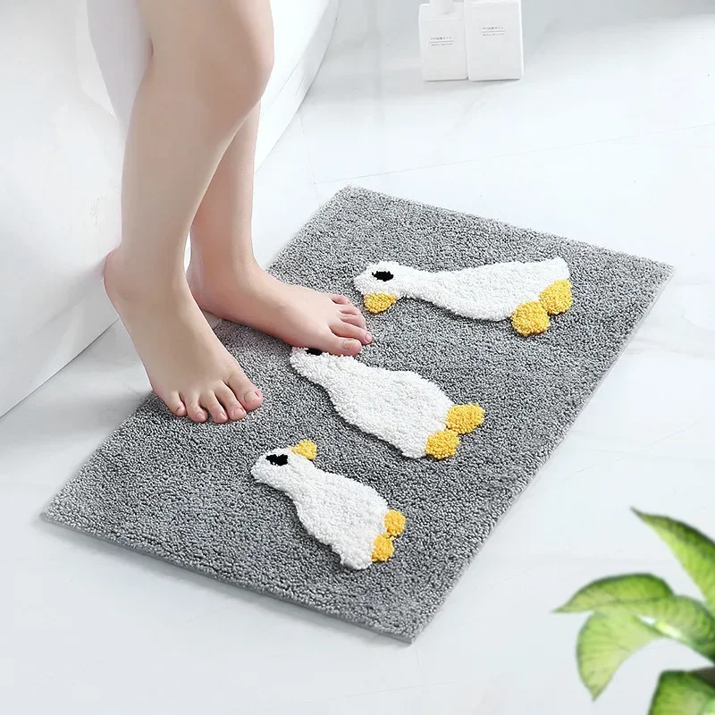 

Bathroom Toilet Absorbent Cartoon Anti Slip Floor Mat Bedroom Carpet LN213