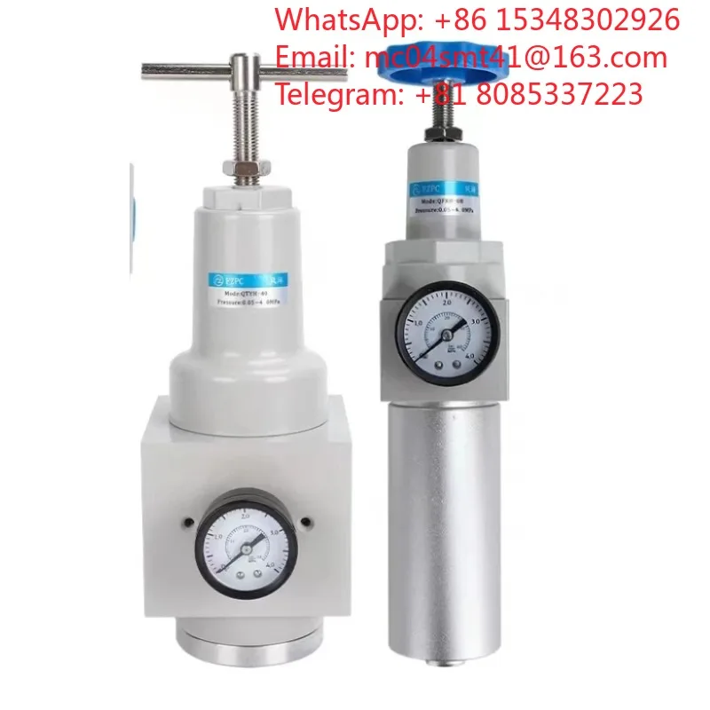 High Pressure Pneumatic Filter Regulator QFRH-08/10/15 1/4 3/8 1/2 Inch Manual Drain 40Bar Air Water Oil Separator