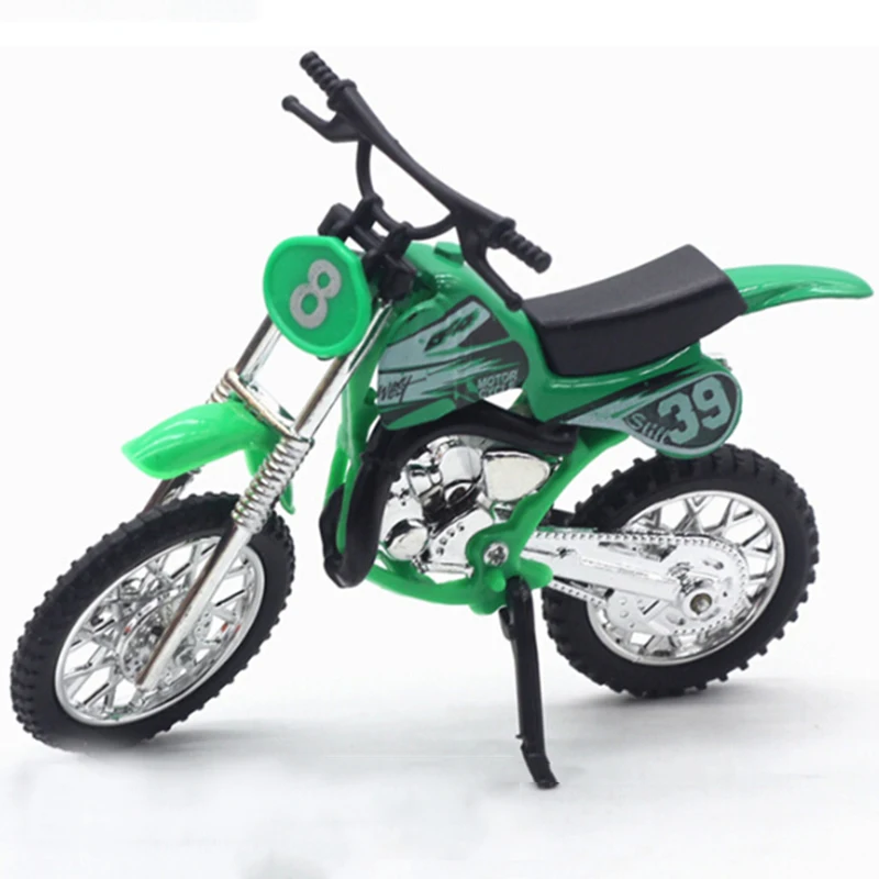 Simulação Liga Motocross Motocicleta Modelo, Toy Aventura, Decorar o lar, Presente para Crianças, Escala 1:18