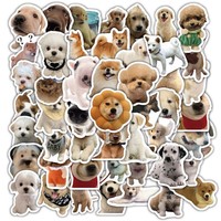 60Pcs Realistic Puppy Shaped Stickers - Cute Animal Decals for DIY & Decor（ Anime Worlds Store）