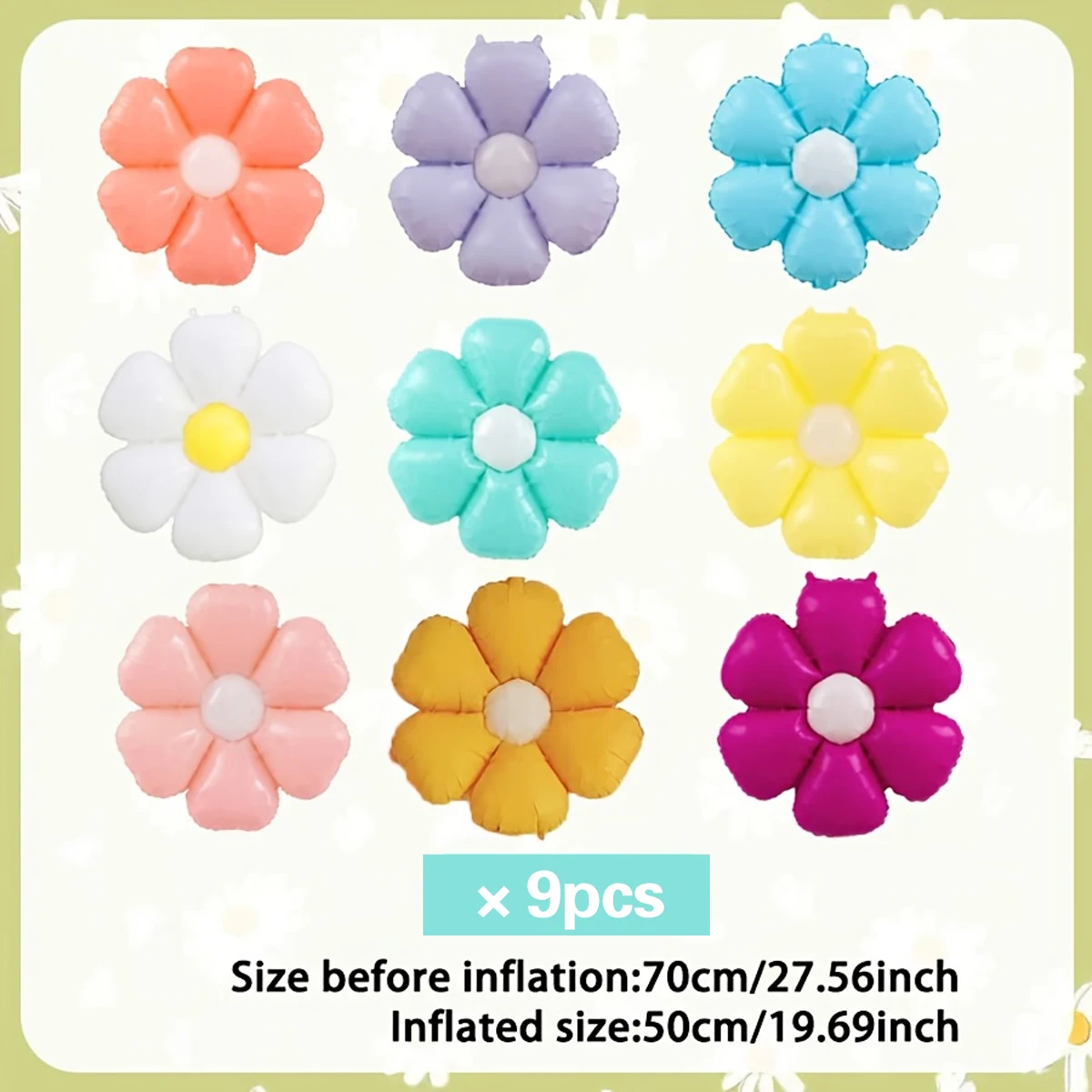 Süßigkeiten Gänseblümchen Blumenballon Sonnenblumen Thema Aluminiumfolie Ballon Geburtstag Party Dusche Hochzeit Dekoration Blumenballon – Detail 7