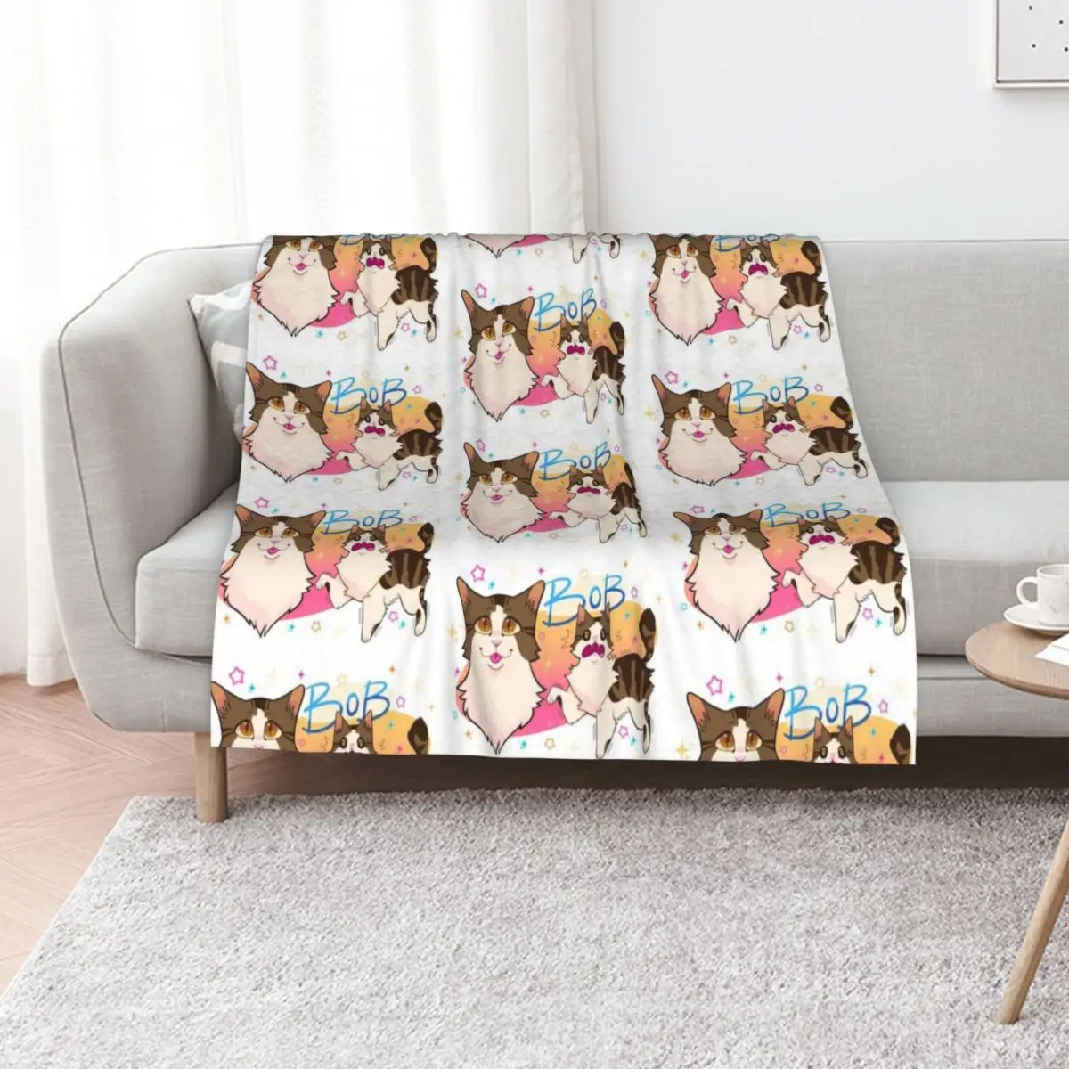 Bob Throw Blanket Foldable Soft Warm Blanket for Outdoor Use