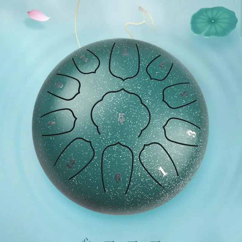 

8-дюймовый барабан для языка, профессиональные 11-тональные барабаны для языка, детский бубен для медитации, профессиональные ударные инструменты для йоги