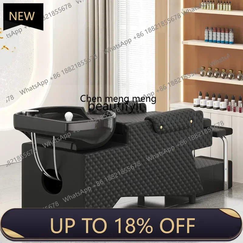 

Z189 Shampoo bed with foot pedal Full lying shampoo bed Barber shop ceramic disc shampoo bed