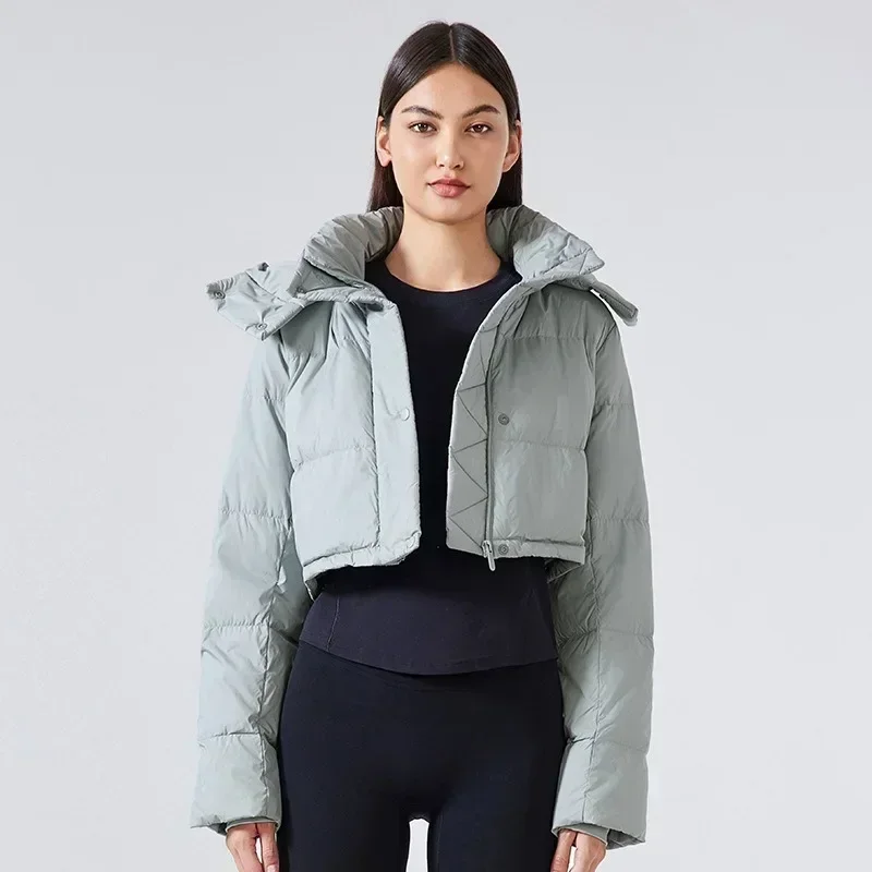 Lemon Women Clothes Casual Hooded Coat Women's Sports Jacket Hooded Down Jacket Female Joker Coat Windproof Waterproof Sport Top