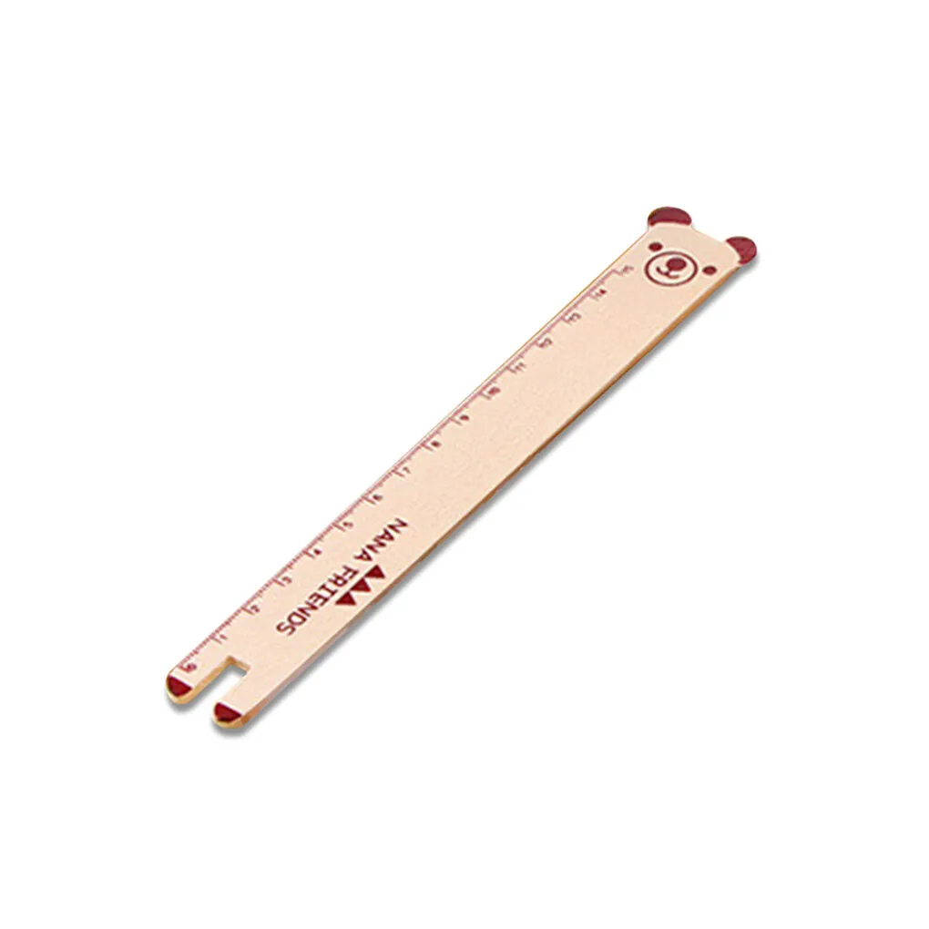 Cute Animals Wood Straight Ruler Lovely Panda Ruler For Kids Student Stationery