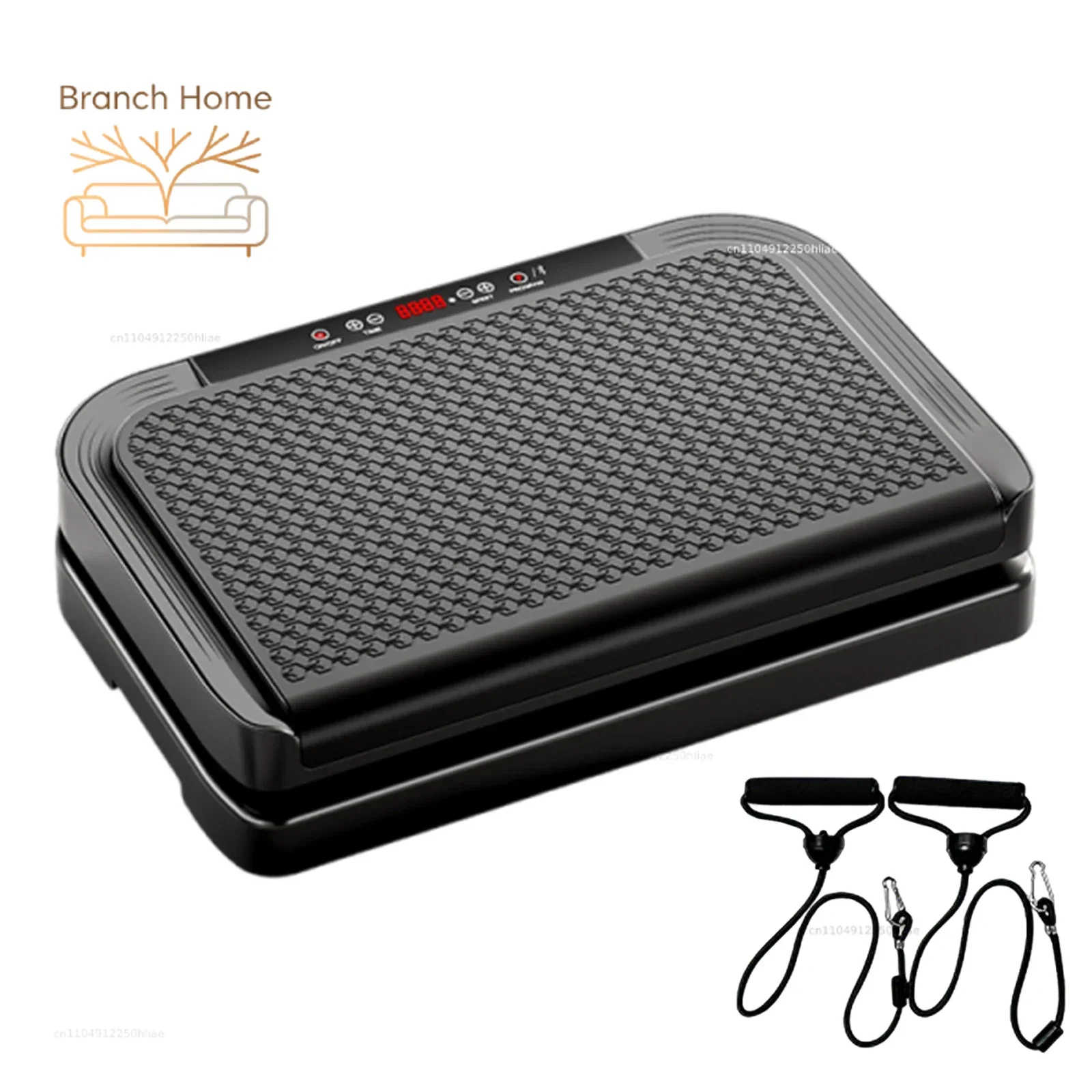 Exercise Vibration Plate with Rope Abdominal Workout Equipment 200 Modes Whole Body Vibrate Fitness Platform for Home Office
