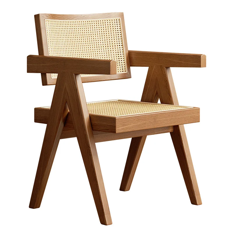 

Solid wood household Chandigarh antique armrest coffee shop modern leisure