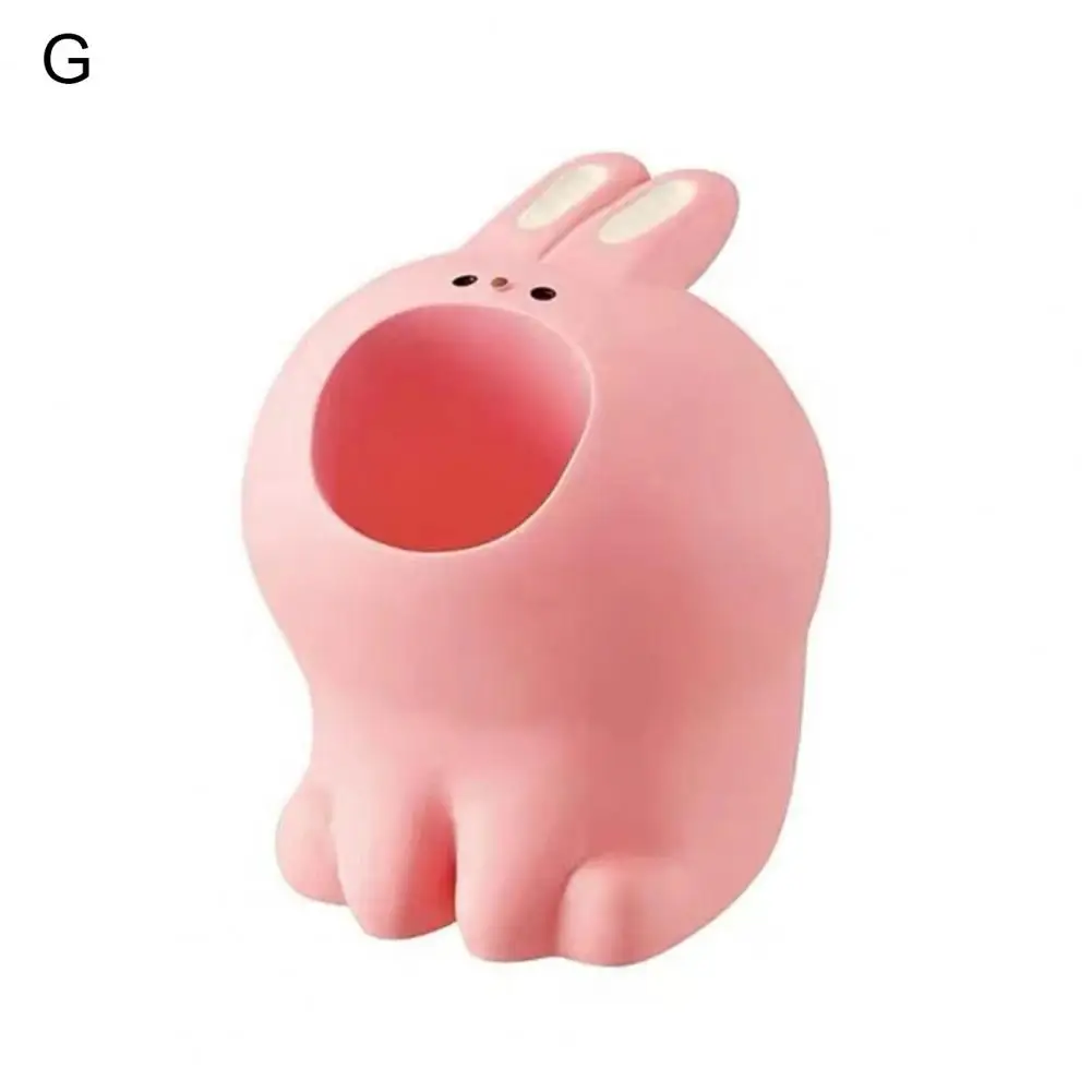 Simpatico portapenne portapenne portapenne portatile in resina forme carine per l'organizzazione del Desktop dinosauro delfino pinguino gatto cane coniglio