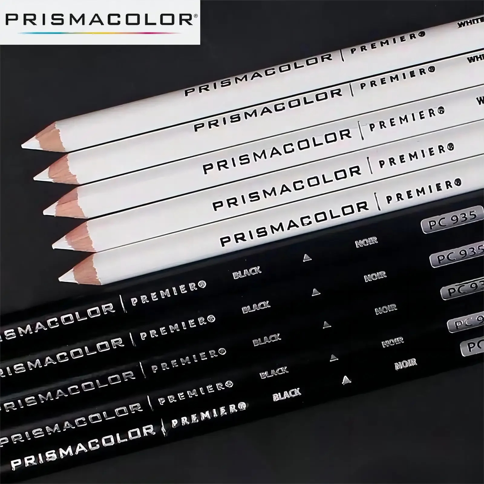 conjunto-de-5-lapis-de-cor-prismacolor-premier-soft-core-profissionais-para-arte-preto-e-branco-pc935-pc938-suprimentos-para-pintura-e-desenho