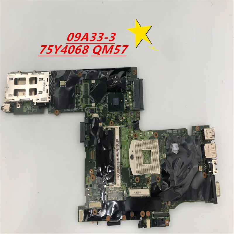 

09A33-3 75Y4068 For Lenovo T410 Laptop motherboard 48.4FZ10.031 with N10M-NS-S-A3 GPU Onboard QM57 Tested 100% Good Free