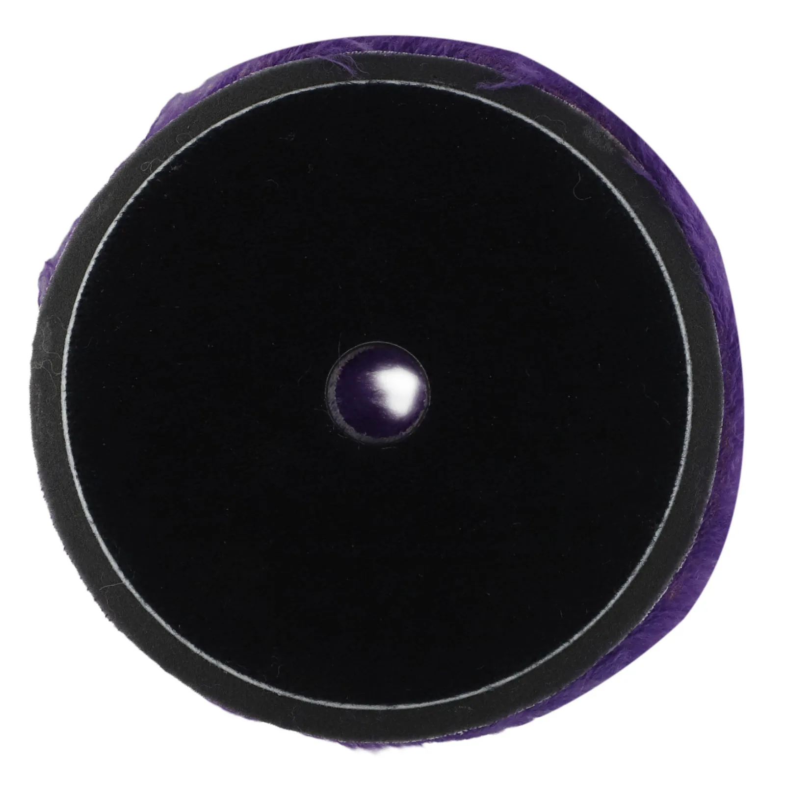 Purple Polishing Pad Wool Polishing Pad For Glass Polishing Not Damage The Paint High Cutting Force Hooks Loops Long Wool Pad