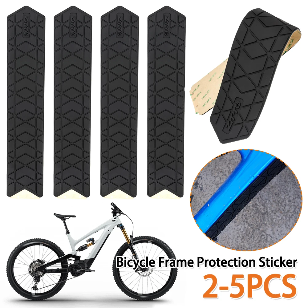 

2-5PCS Silicone Bicycle Paint Protection Sticker Bicycle Guard Cover Bike Down Tube Frame Protector for Road Mountain Bike