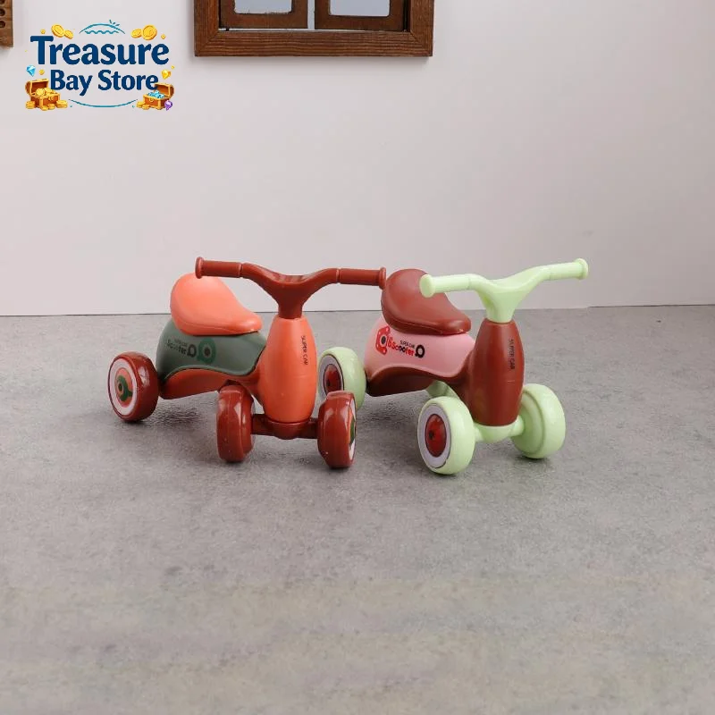 1Pcs Simulation Mini Balance Car Ornament, Four-wheel Baby Sliding Scooter Model, Creative Assembly Kids Toy Gift For Decor - view 6