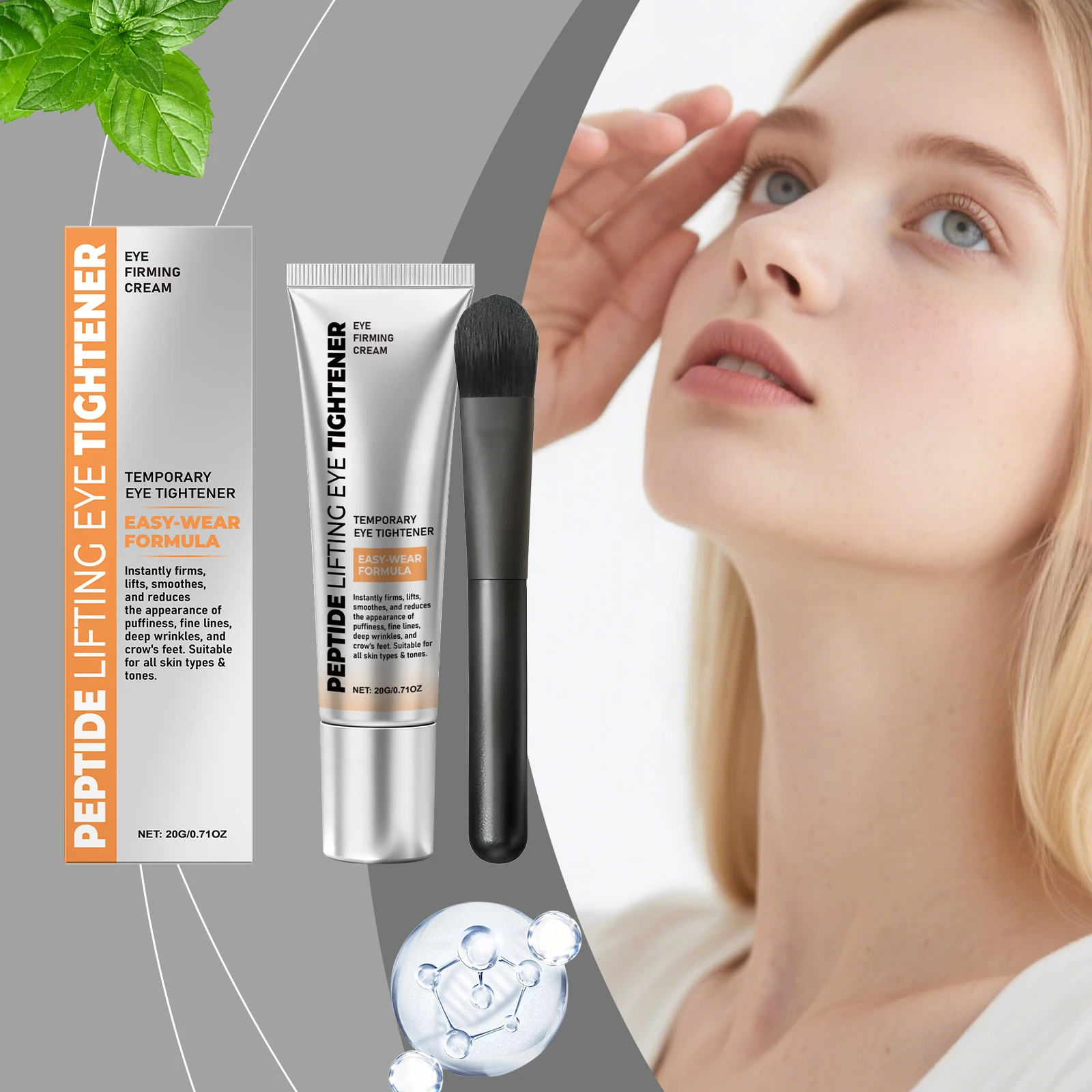 AMZ Eye Cream Gentle Nourishing Hydrating Smooth Eye Area Skin Soft Moisturizing Daily Care Application Cream