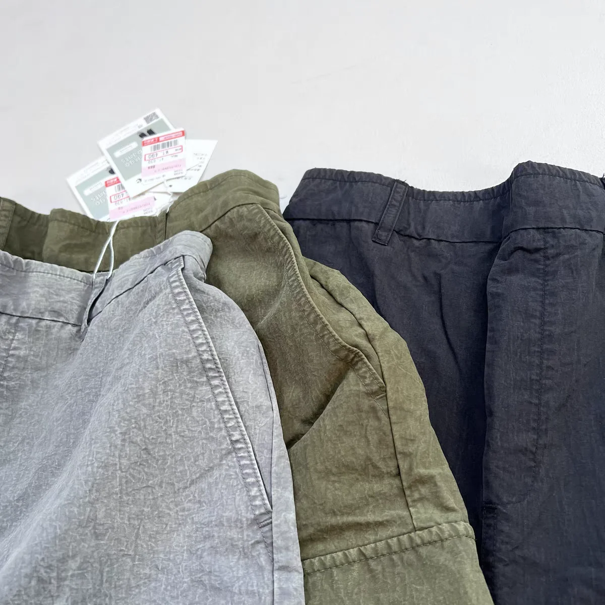 Damskie spodnie casual z nylonu Qui Dry, styl vintage, elastyczna talia, luźne, wygodne, uniwersalne, długie spodnie z prostymi nogawkami, zapinane na zamek...