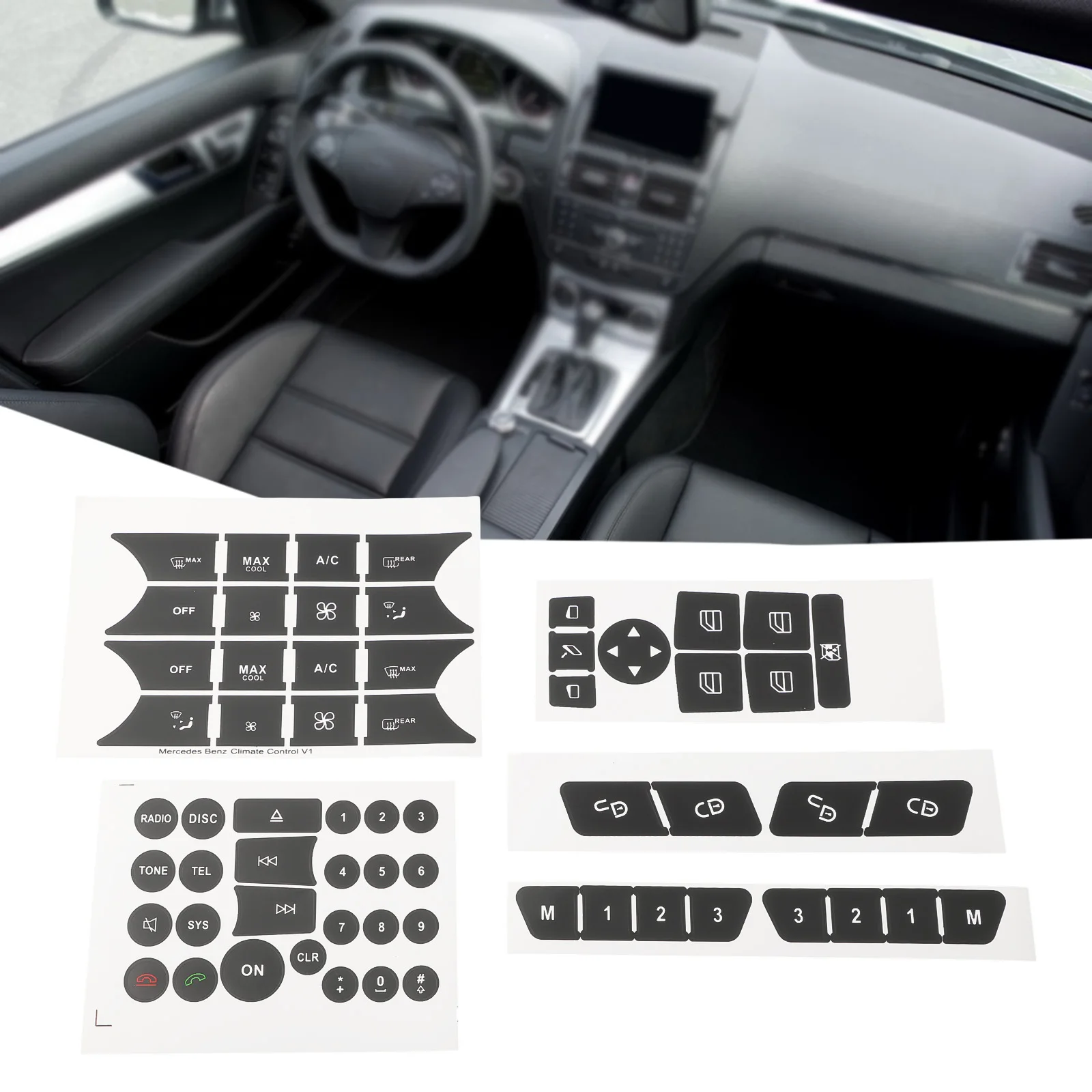 Clear and Visible Buttons Enhanced Protection Easy Installation Suitable for Mercedes W204 W212 W218 2007 2014