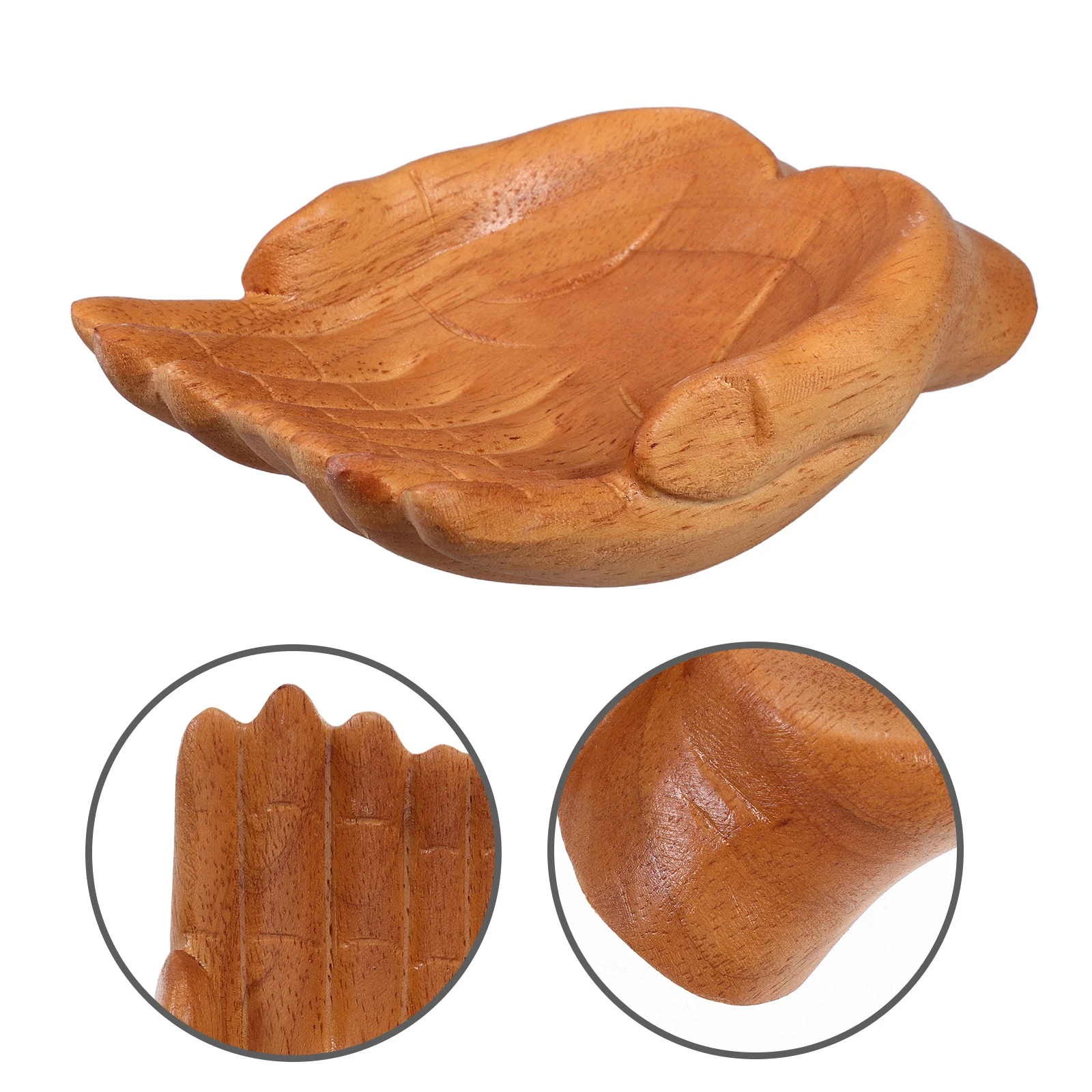 

Декоративная деревянная чаша ручной работы 6,7 дюйма, подставка для ключей, для прихожей, стола, хранения закусок и фруктов, для гостиной, спальни, офиса, дома