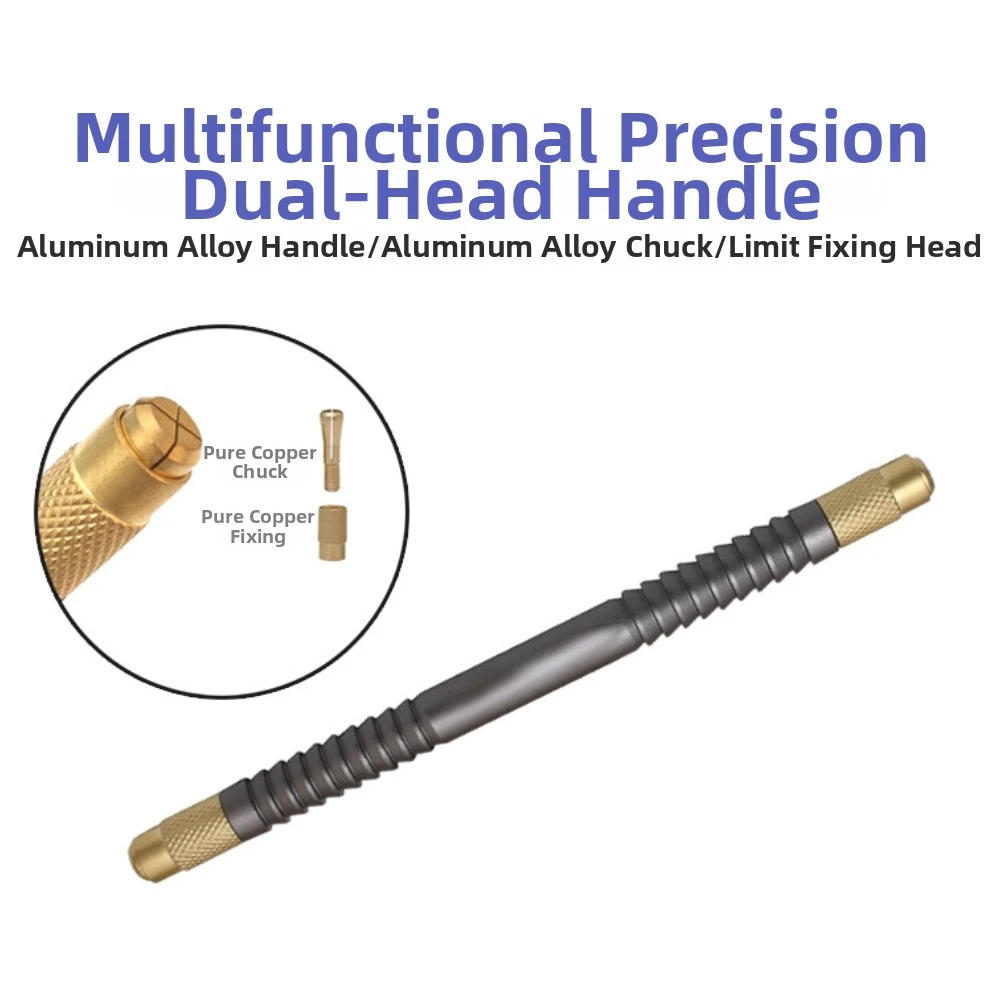 1pc Multifunctional Aluminum Alloy Dual Ended Tool Handle For Processor Chip Glue Scraper Removal Tool
