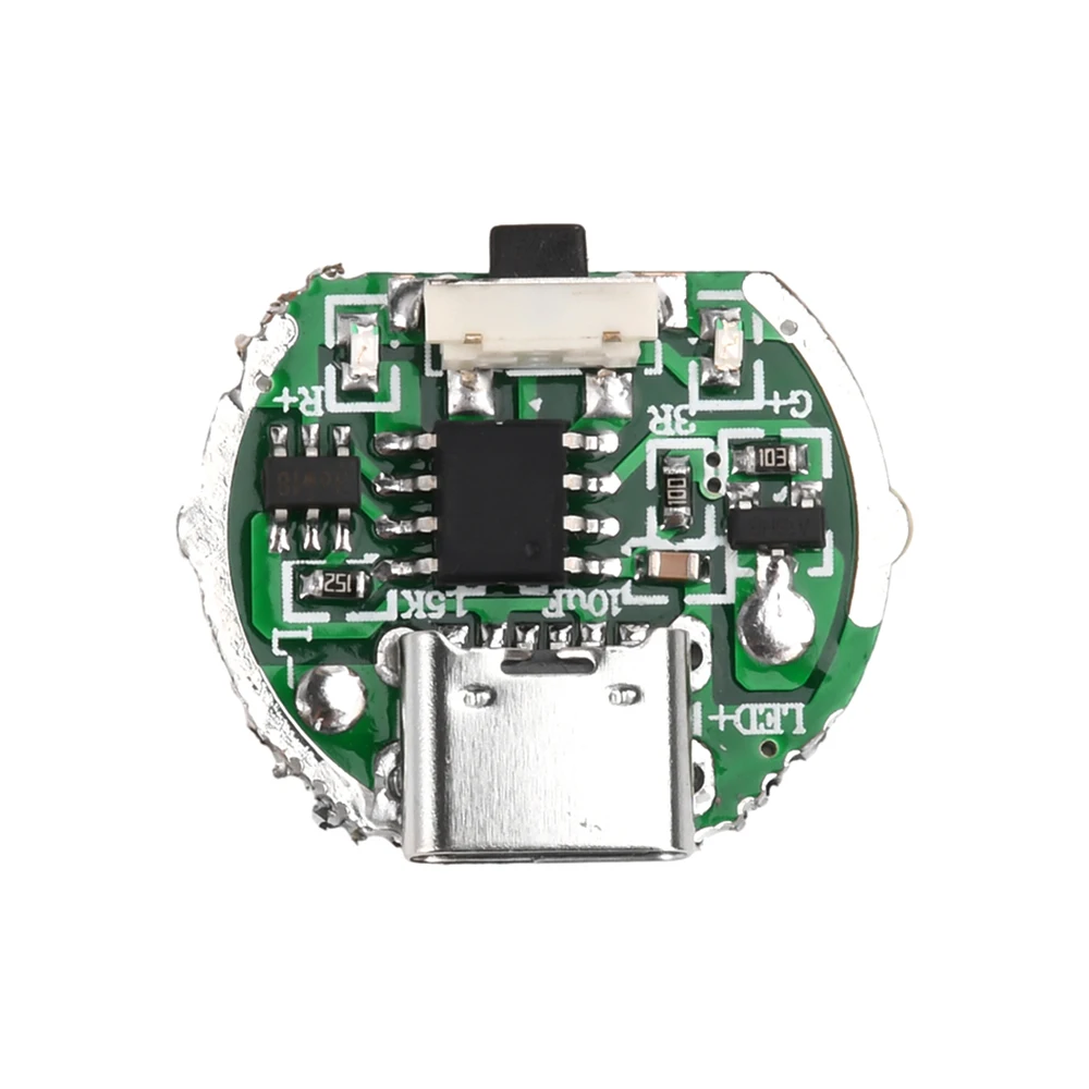 Two-speed Driver Board Flashlight Driver Accessories Circuit Board  Switch Charging Integrated Board for 10 Watt Beads For 18650