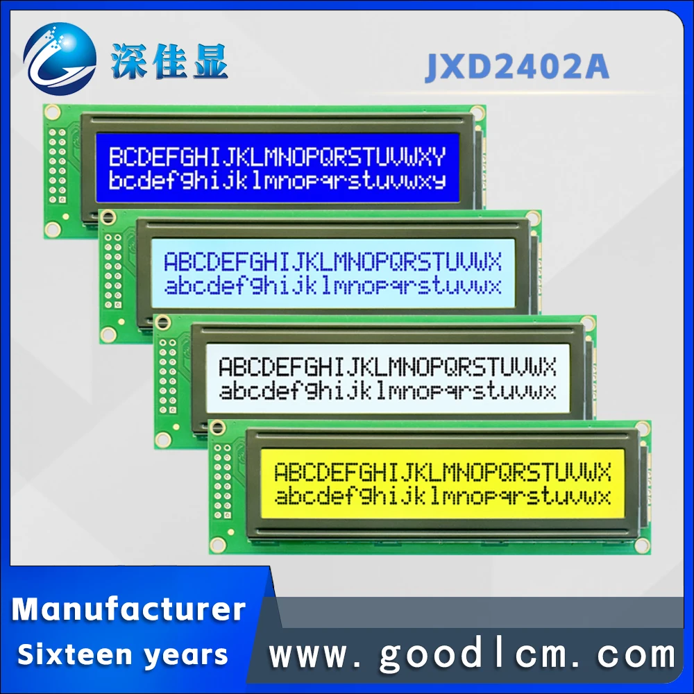 Russische Display Lettertype 2402A Karakter Lcd-scherm Lcm Module SPL780D-02 Drive Twee Lijn 24-Karakter Display