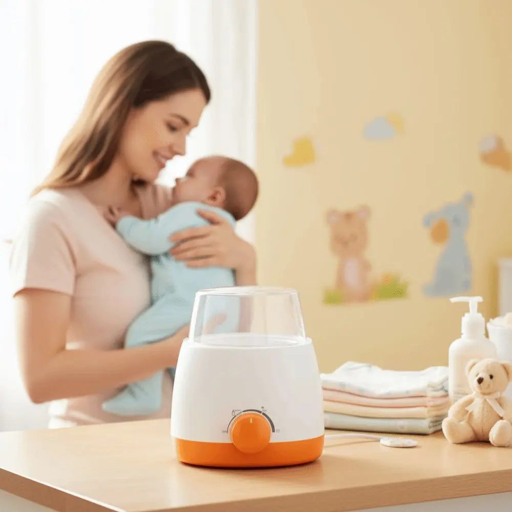 Portable EU Plug Baby Bottle Warmer Safe Thermal Milk Heater Universal Temperature Adjustment Baby Bottle Heater Home