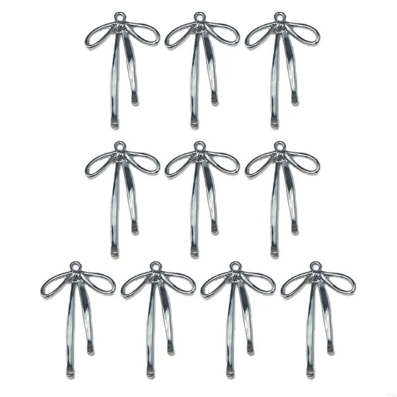 

Retail/Drop Shipping Pack of 10 Metal Ribbon Bowknot DIY Craft Adornment Delicate Bowknot Ornament Unique Material Women Party