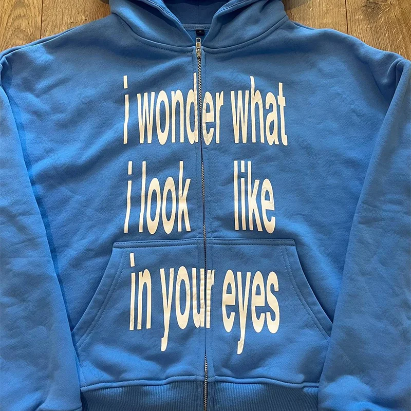 2026 Retro High Street hip pop - đánh giá và giá Street Fashion Zip Up Hoodie
