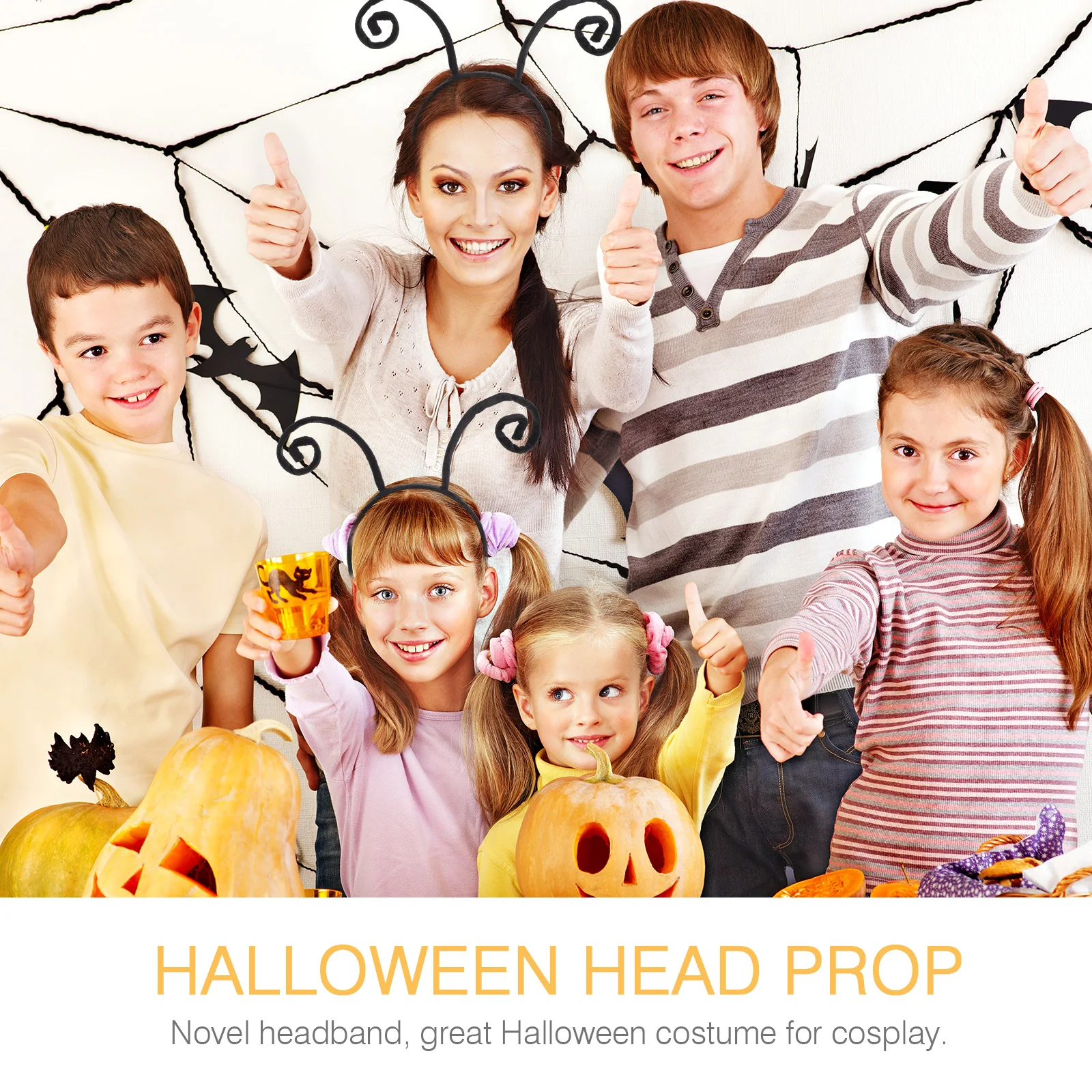 

3PCS Ant Headb for Halloween Costume Lightweight Comfortable European American Hair Hoop Party Hats Accessories